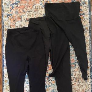 Lot of 3 pair maternity leggings